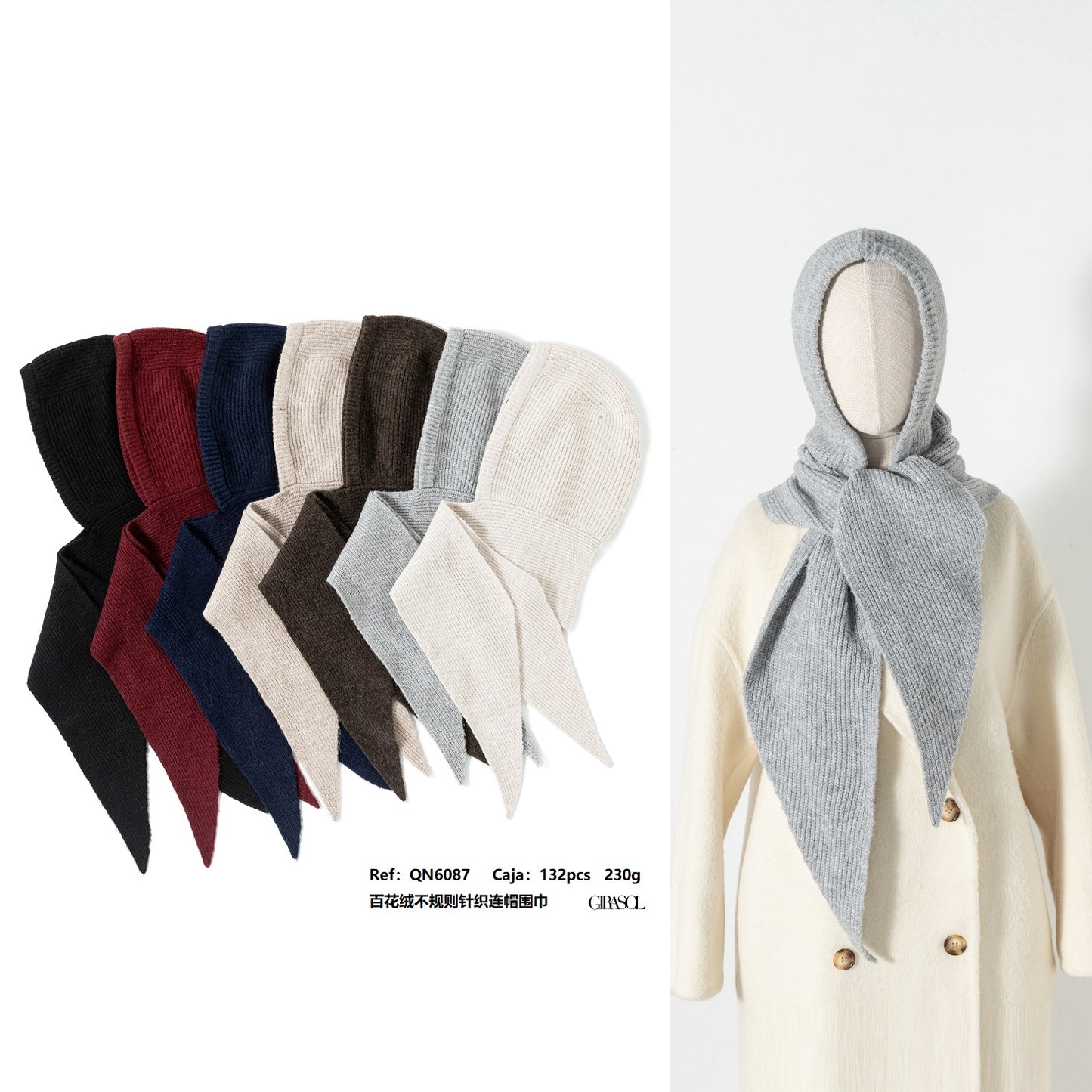 Balaclava con cuello QN6087