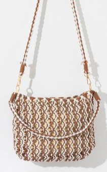 Bolso bandolera crochet bicolores XBY37