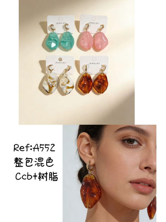 Pendientes resina A552
