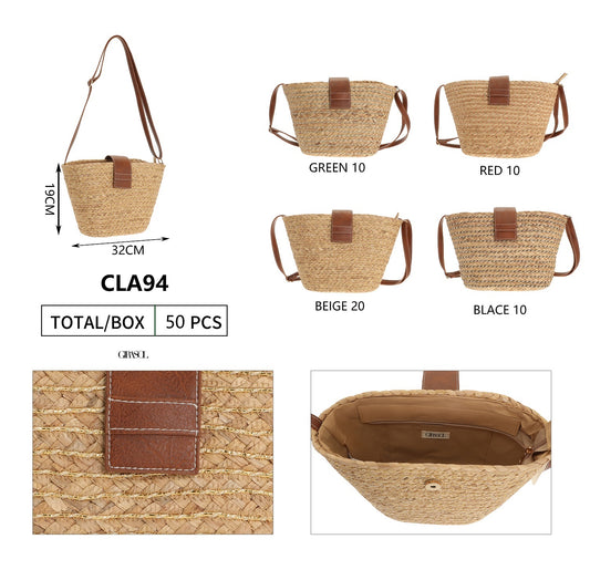 Bolso rafia bandolera CLA94