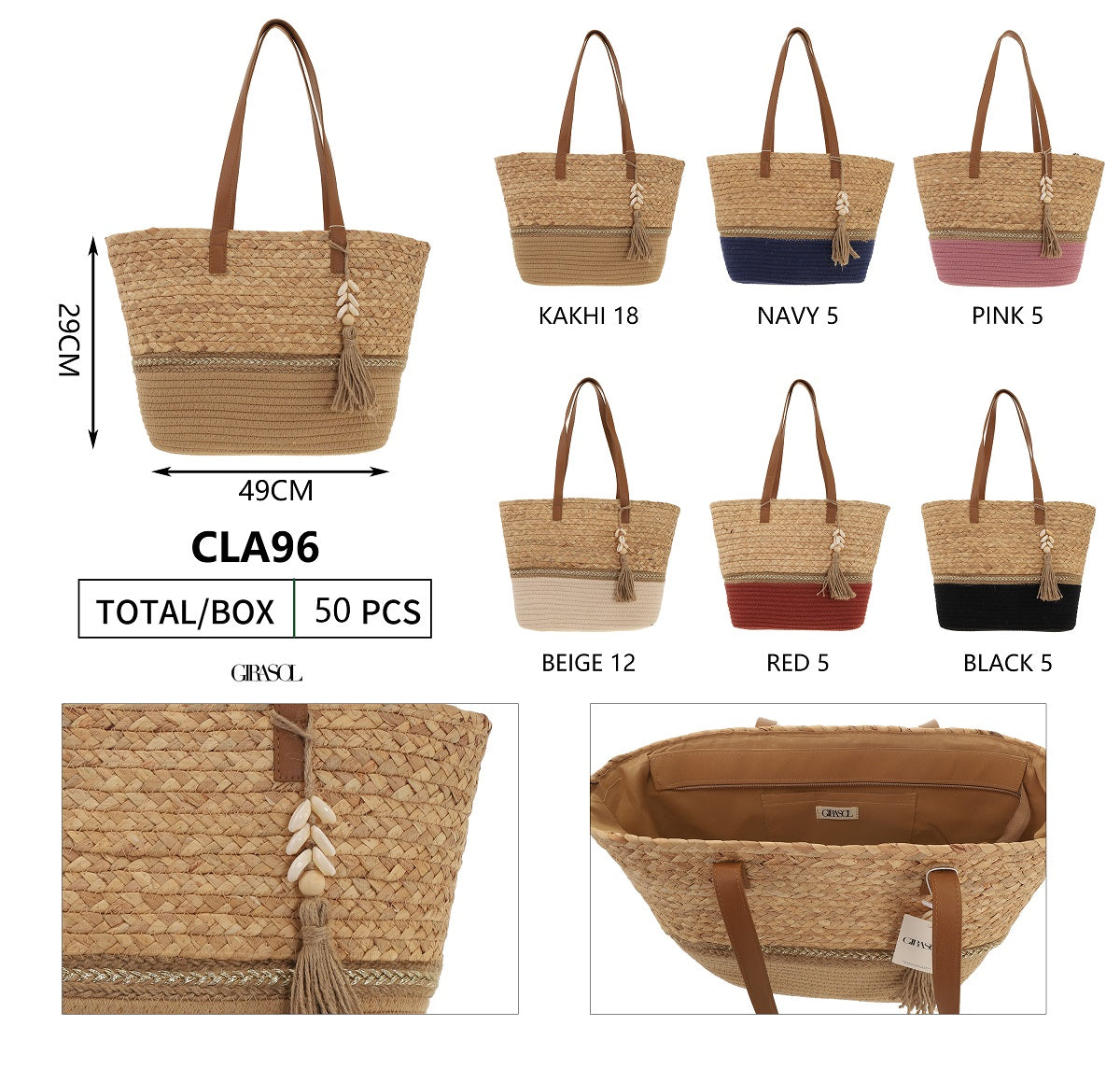 Bolso rafia CLA96