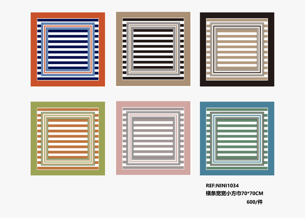 Fular cuadrado 70 x 70cm NINI1034