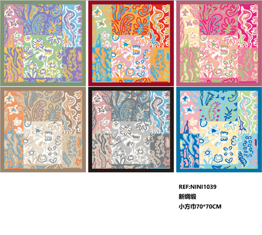 Fular cuadrado 70 x 70cm NINI1039