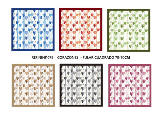 Fular cuadrado 70x70cm NINI1078