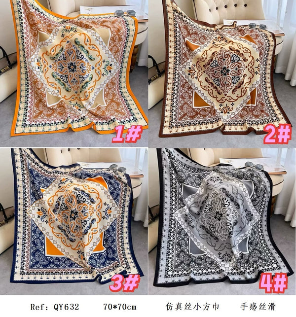 Fular cuadrado 70 x 70 cm  QY632