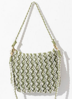 Bolso bandolera crochet bicolores XBY37